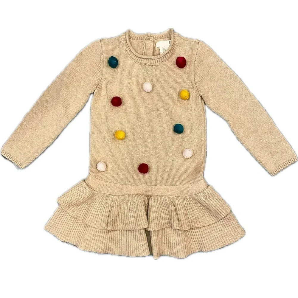 5t Pom Pom vintage feel dress